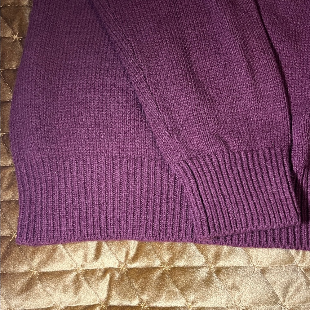 Falls Creek Burgundy Sweater with Dog Design - Picture 4 of 4